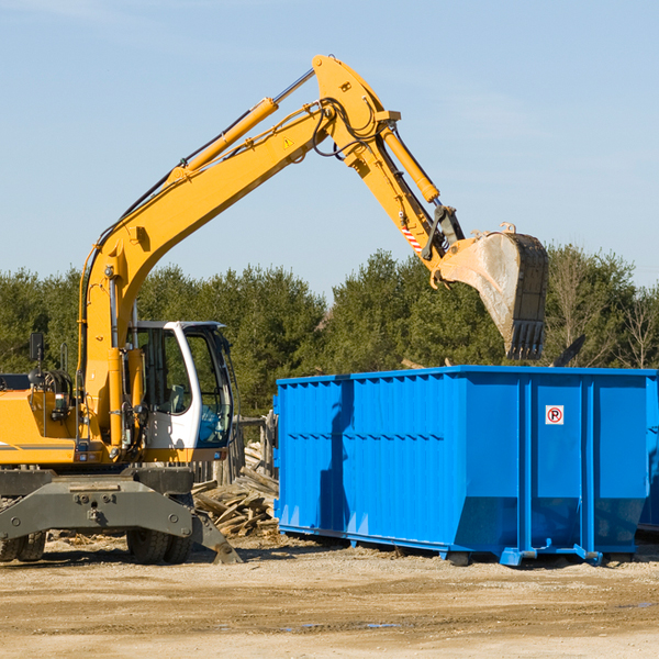 what size residential dumpster rentals are available in Sunnyvale Texas